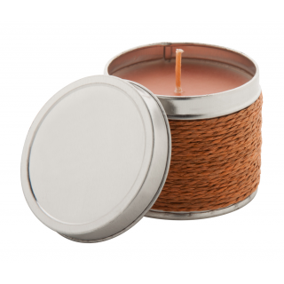 Duftkerze, Schokolade. Scendle, silber/braun