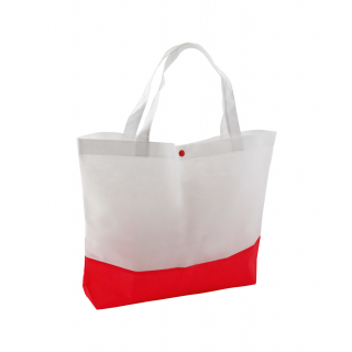 Strandtasche Bagster, rot/weiß