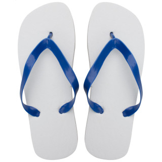 Strandpantoffeln Mirgo, weiß/dunkelblau, N