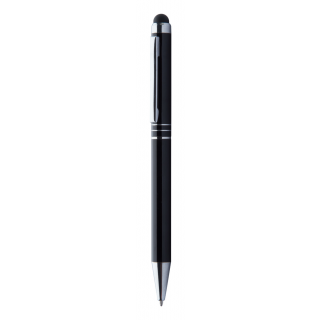 Touchpen mit Kugelschreiber Bishop, schwarz