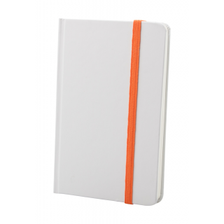 Notizbuch Pendula A6, weiß/orange