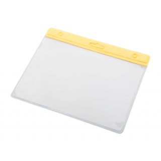 Ausweishülle Bahhol, transparent/gelb