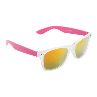 Sonnenbrille Harvey, mattweiß/pink
