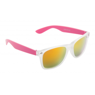 Sonnenbrille Harvey, mattweiß/pink