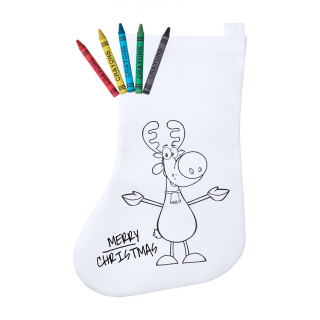 Weihnachtsstrumpf Plicom, rot/weiß