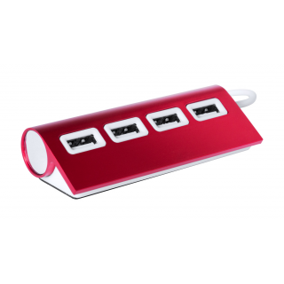 Usb Hub Weeper, weiß/rot