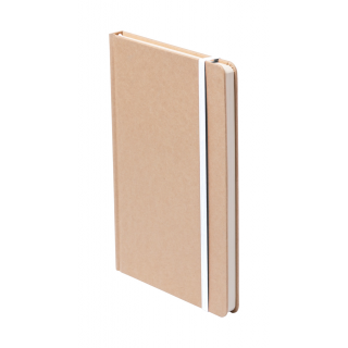 Notizbuch Prunus A5, natur/weiß