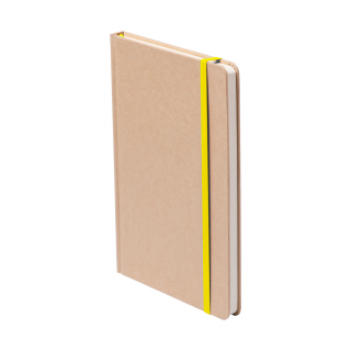 Notizbuch Prunus A5, natur/gelb