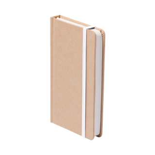 Notizbuch Prunus A6, natur/weiß