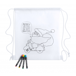 Turnbeutel zum Bemalen Kertran, weiß