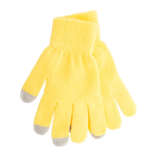 Touchscreen Handschuhe Actium, grau/gelb
