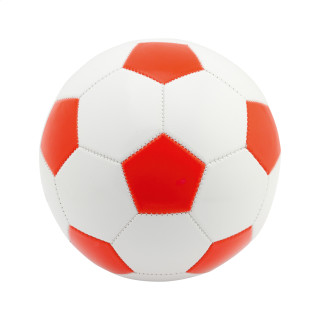Fußball Pancho, weiß/rot