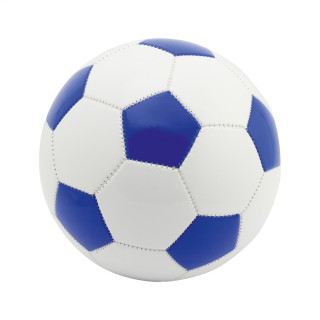 Fußball Pancho, weiß/blau