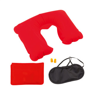 Reiseset Skycap, schwarz/rot