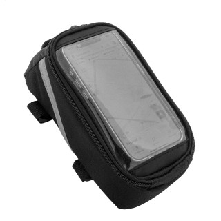 RPET-Fahrrad-Handyhaltertasche Velofon, schwarz