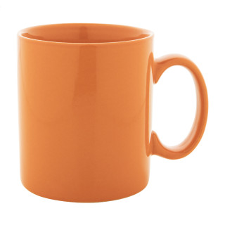 farbiger Keramikbecher Kolomu, orange