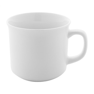 Matter Vintage-Becher Woodstock Flat, weiß