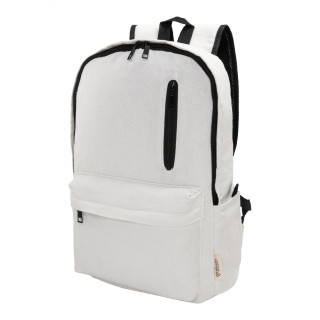 Rucksack aus recyceltem Canvas Recabak, weiß