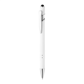 Touchpen-Kugelschreiber Tonnel Soft, weiß