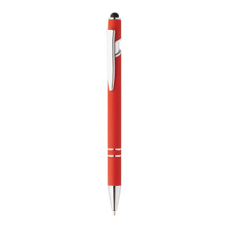 Touchpen-Kugelschreiber Tonnel Soft, rot