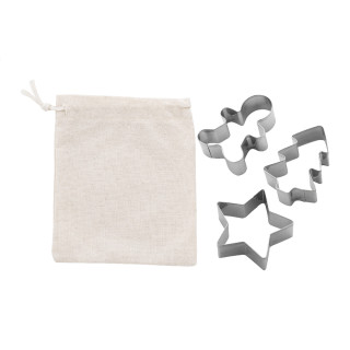 Weihnachts-Ausstechformen-Set Pepparku, silber