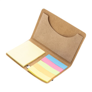 Haftnotizblock mit Kartenfach Cardnot, natur
