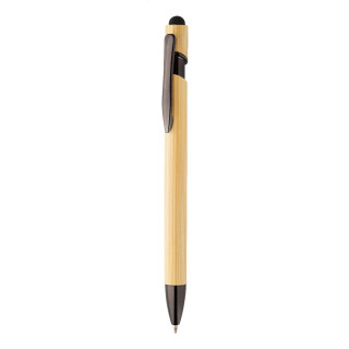 Touchpen-Kugelschreiber Tonnel Boo, schwarz