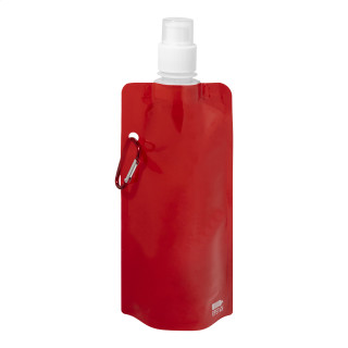Faltbare RPET Flasche Carabol, rot