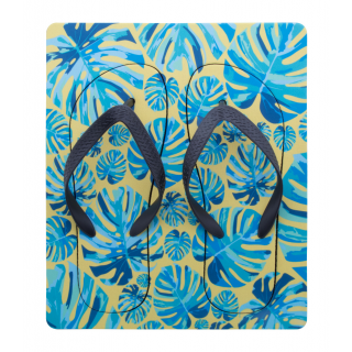 Zehensandalen mit Sublimationsdruck Suboslip, schwarz/weiß, S