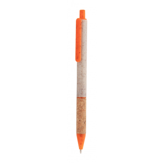 Kugelschreiber Corgy, natur/orange