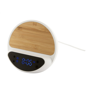 Wecker mit Wireless-Charger Rabolarm, weiß