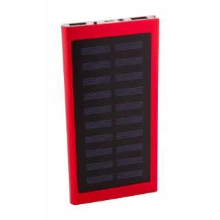 Powerbank RaluSol, schwarz/rot