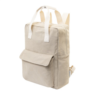 Rucksack aus recyceltem Canvas Rekan Back, natur
