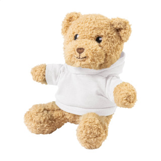 Plüsch-Teddybär mit Hoodie Hobear, weiß