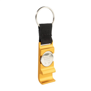 Schlüsselanhänger mit EKW-Löser und Flaschenöffner OpenCart, orange