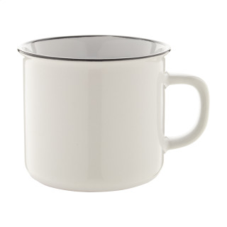 Tasse Woodstock, weiß/weiß