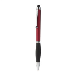 Touchpen mit Kugelschreiber  Stilos, rot