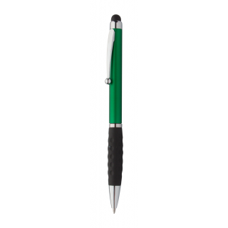 Touchpen mit Kugelschreiber  Stilos, grün