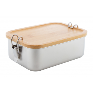 Lunchbox Bambento, natur/silber