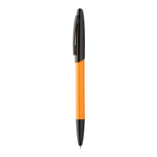 Kugelschreiber Kiwi, schwarz/orange