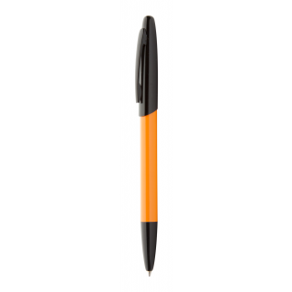 Kugelschreiber Kiwi, schwarz/orange