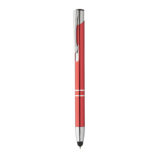Touchpen mit Kugelschreiber  Tunnel, rot