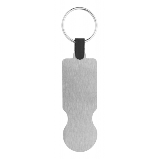 Einkaufswagen-Chip/Schlüsselanhänger SteelCart, silber