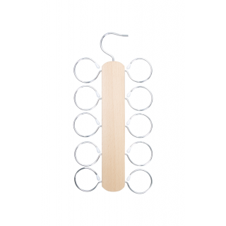 Tuchhalter Smalto, silber/natur