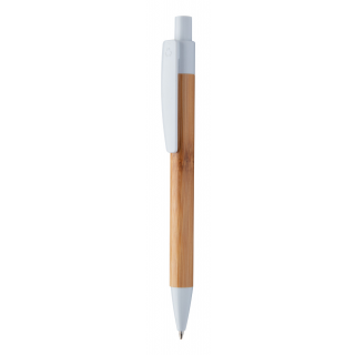 Bambus-Kugelschreiber Colothic, natur/weiß