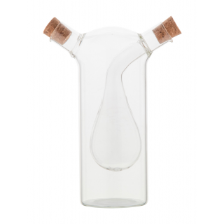 Öl- und Essigflasche Vinaigrette, transparent
