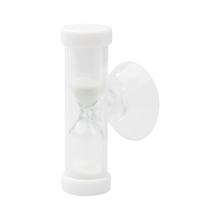 Sanduhr Sandy, transparent/weiß