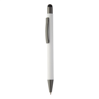 Touchpen mit Kugelschreiber Hevea, weiß