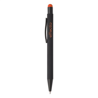 Kugelschreiber Pearly, schwarz/orange