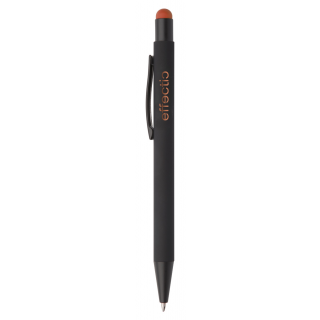 Kugelschreiber Pearly, schwarz/orange